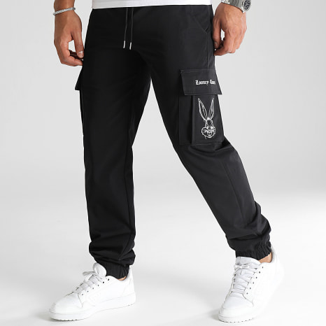 Looney Tunes - Pantalon Cargo Angry Bugs Bunny Noir