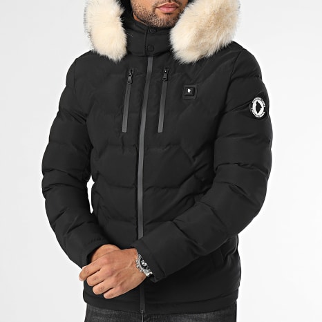 Comme Des Loups - Doudoune Chauffante Capuche Fourrure Val D'Isere Premium Black White