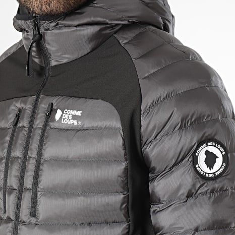 Comme Des Loups - Doudoune Capuche Colorado Gris Anthracite