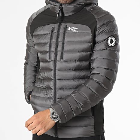 Comme Des Loups - Doudoune Capuche Colorado Gris Anthracite