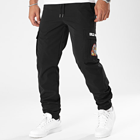 Sale Môme Paris - Pantalón Cargo Gorila Graffiti Negro