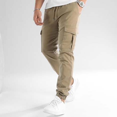 LBO - Lote de 2 2811 2713 Pantalones Cargo Beige Negro