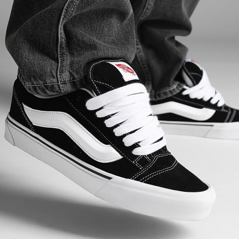 Vans - Knu Skool Zapatillas 9QC6BT1 Negro Blanco Verdadero - Ryses