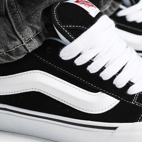 Vans - Knu Skool Zapatillas 9QC6BT1 Negro Blanco Verdadero