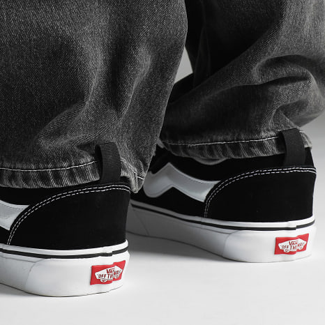 Vans - Knu Skool Zapatillas 9QC6BT1 Negro Blanco Verdadero