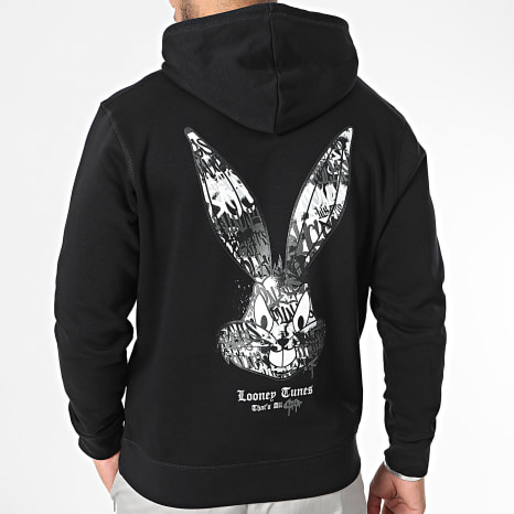 Looney Tunes - Sweat Capuche Bugs Bunny Graffiti Grey Noir