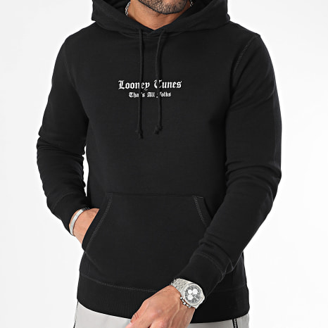 Looney Tunes - Sweat Capuche Bugs Bunny Graffiti Grey Noir
