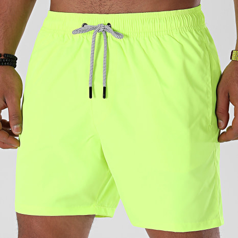 LBO - Short De Bain Uni 0300 Jaune Fluo
