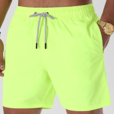 LBO - Short De Bain Uni 0300 Jaune Fluo