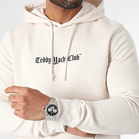 Teddy Yacht Club - Sweat Capuche Art Series Dripping Orange Beige