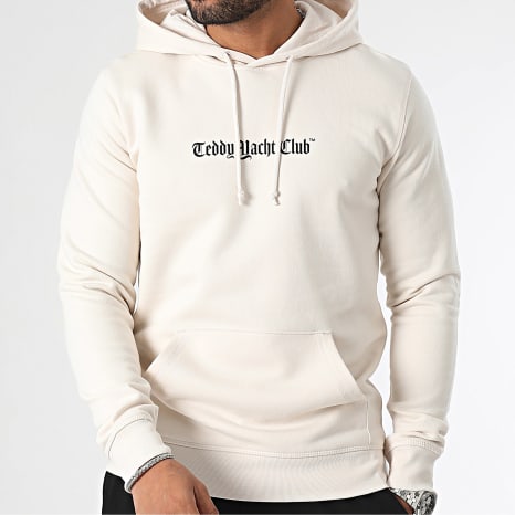 Teddy Yacht Club - Sweat Capuche Art Series Dripping Orange Beige