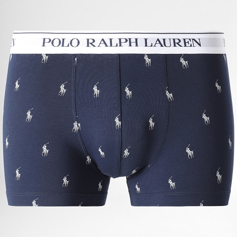 Polo Ralph Lauren - Lot De 3 Boxers Blanc Bleu Marine