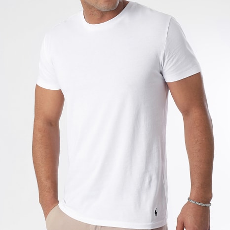 Polo Ralph Lauren - Lot De 3 Tee Shirts Original Player Blanc Gris Chiné Noir
