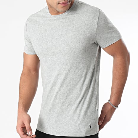 Polo Ralph Lauren - Lot De 3 Tee Shirts Original Player Blanc Gris Chiné Noir