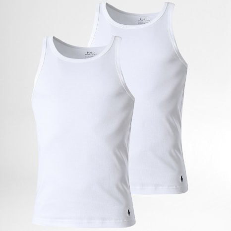 Polo Ralph Lauren - Lot De 2 Débardeurs Original Player Blanc
