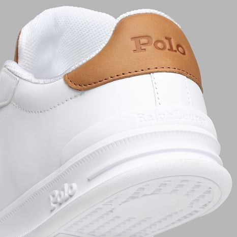 Polo Ralph Lauren - Sneakers Heritage Court II Bianco Cammello
