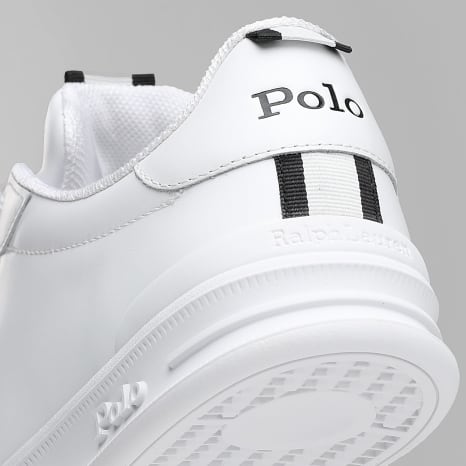 Polo Ralph Lauren - Baskets Heritage Court II Blanc Noir Blanc