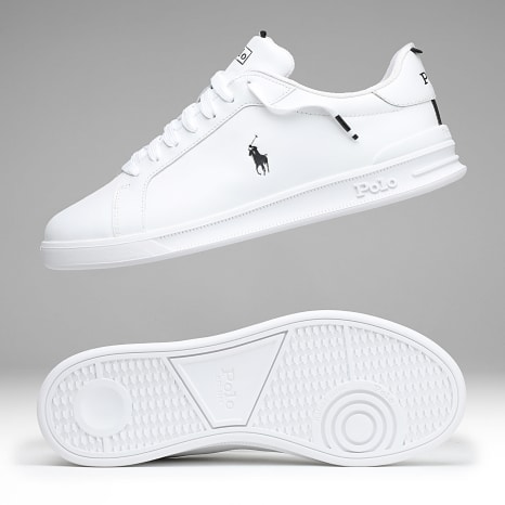 Polo Ralph Lauren - Baskets Heritage Court II Blanc Noir Blanc