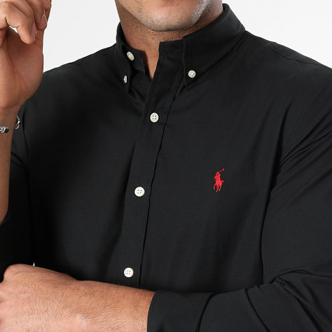 black polo ralph lauren dress shirt Polo Ralph Lauren Men's Classic-Fit Garment-Dyed Oxford Shirt