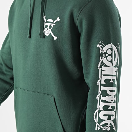 Séries TV et Films - Sweat Capuche Mugiwara Colors Vert Blanc