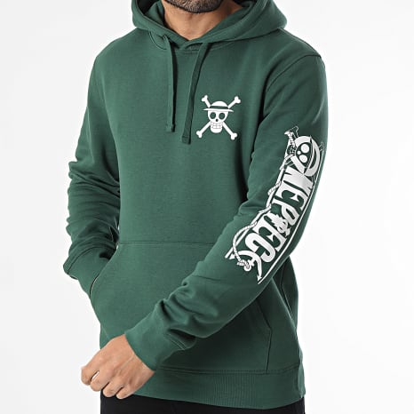 Séries TV et Films - Sweat Capuche Mugiwara Colors Vert Blanc