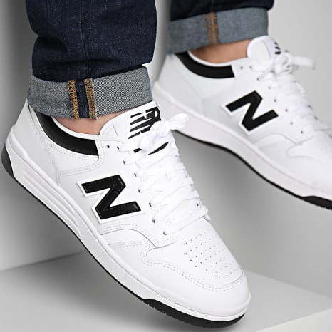Baskets 480 BB480LBK White Black