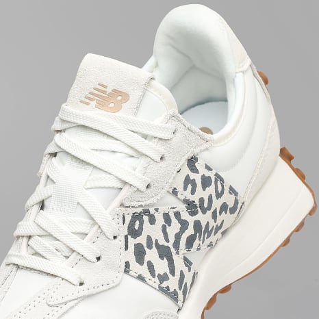 New Balance - Zapatillas Mujer 327 Blanco Leopardo