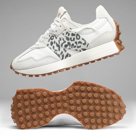 New Balance - Zapatillas Mujer 327 Blanco Leopardo