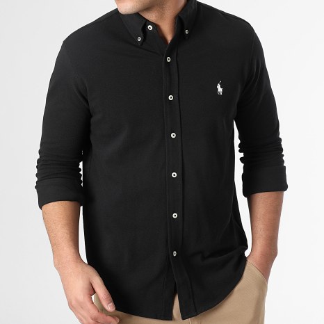 Polo Ralph Lauren - Camiseta de manga larga Original Player Negra