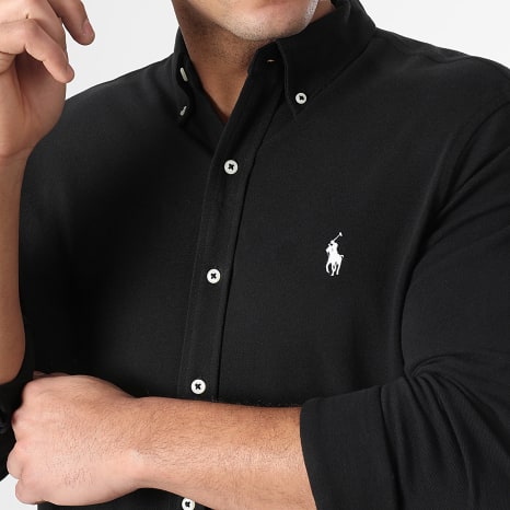 Polo Ralph Lauren - Camiseta de manga larga Original Player Negra