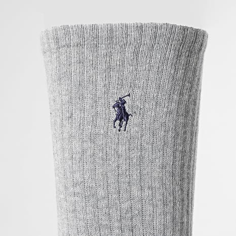 Polo Ralph Lauren - Set van 3 paar Original Player Socks Zwart Wit Heidegrijs