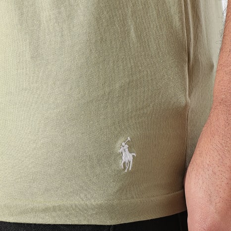 Polo Ralph Lauren - Lot De 3 Tee Shirts Original Player Vert Kaki Marron
