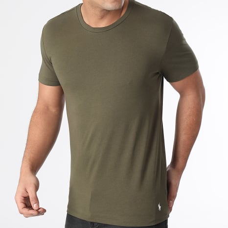 Polo Ralph Lauren - Lot De 3 Tee Shirts Original Player Vert Kaki Marron