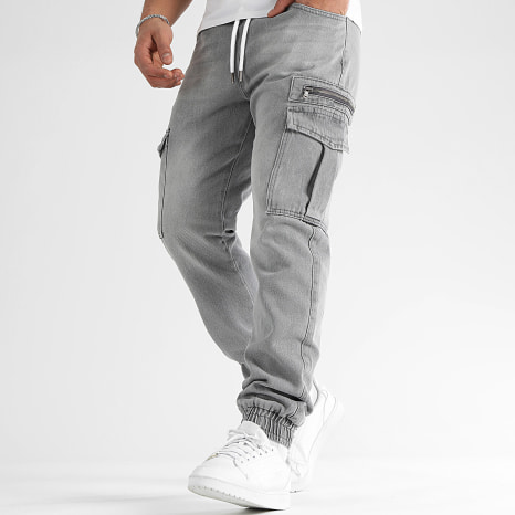LBO - Pantalón Jogger Cargo Relajado 3263 Gris Lavado