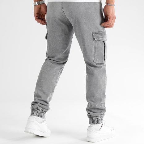 LBO - Pantalón Jogger Cargo Relajado 3263 Gris Lavado