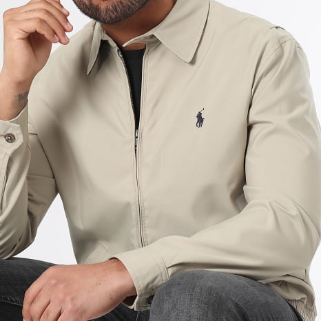 Polo Ralph Lauren - Casaco com fecho de correr bege Original Player