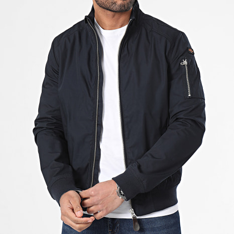 Schott NYC - Veste Zippée Kenny SLIM FIT Bleu Marine