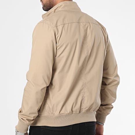 Schott NYC - Kenton Beige Slim Fit Zip Jacket - Ryses