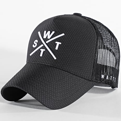 Watts - Gorra Trucker Tribe Negro Blanco
