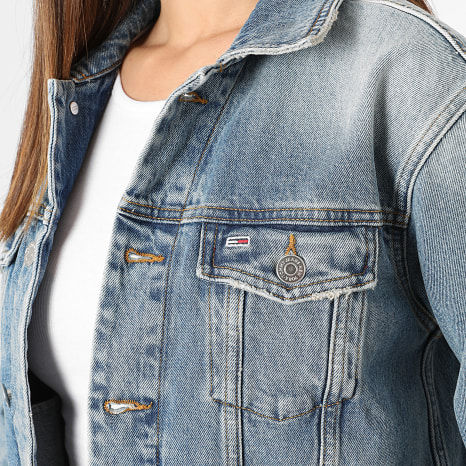 Tommy Jeans - Chaqueta vaquera azul de mujer Mom Classic 6994
