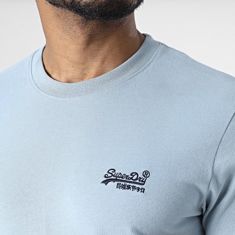 Superdry - Camiseta Vintage Logo M1011245A Light Heather Blue
