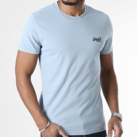 Superdry - Camiseta Vintage Logo M1011245A Light Heather Blue