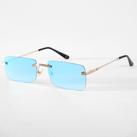 LBO - Lunettes De Soleil Bleu Doré