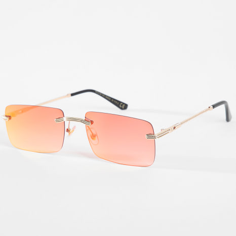 LBO - Lunettes De Soleil Orange Doré