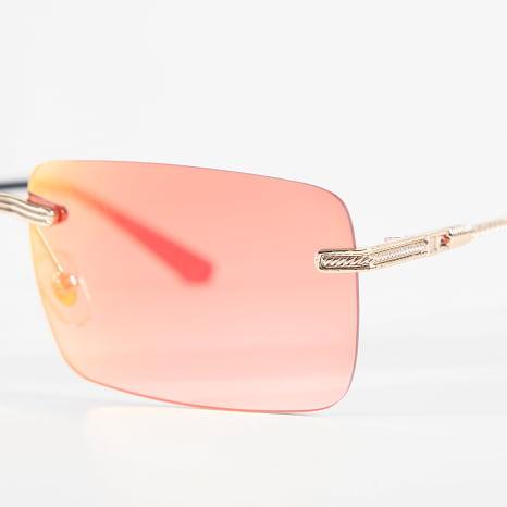 LBO - Lunettes De Soleil Orange Doré