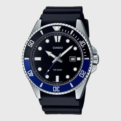 Casio - MDV-107-1A2VEF Reloj negro plateado
