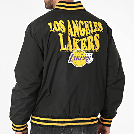 New Era - NBA Los Angeles Lakers Bomber Jacket 60435528 Black - Ryses