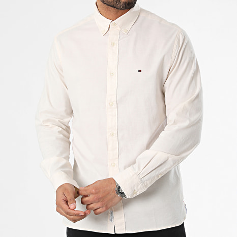 Tommy Hilfiger - Chemise Manches Longues 1985 Flex Oxford 9968 Beige