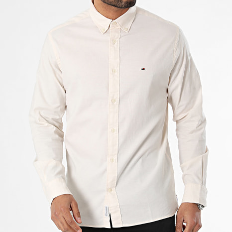 Tommy Hilfiger - Chemise Manches Longues 1985 Flex Oxford 9968 Beige