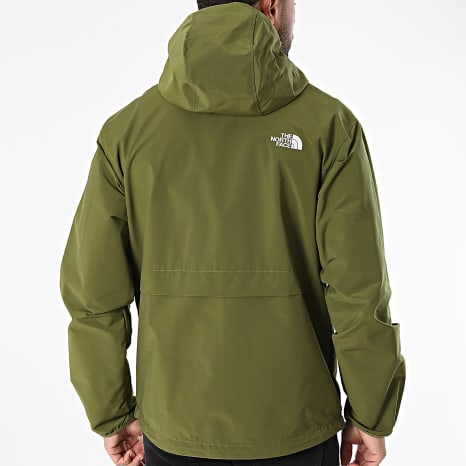 The North Face - Easy Wind A8702 Khaki Green Hooded Zip Jacket - Ryses